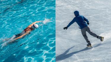 Swimming and Skating