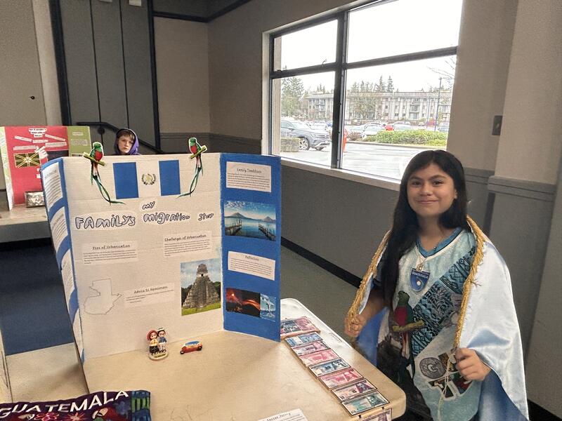 Student sharing their migration story.